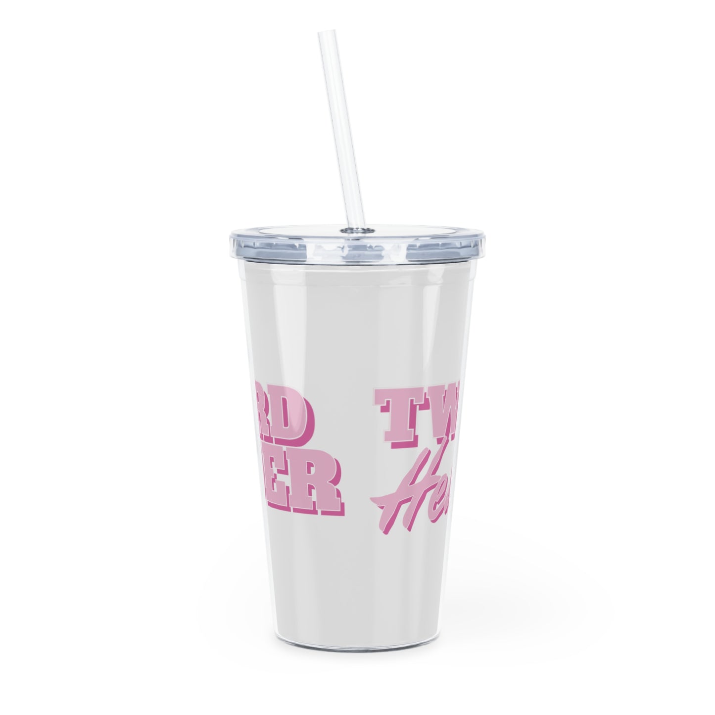 Plastic Tumbler with Straw