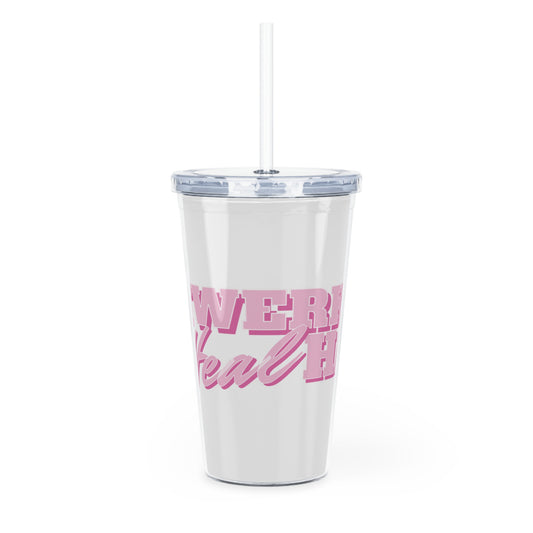 Plastic Tumbler with Straw