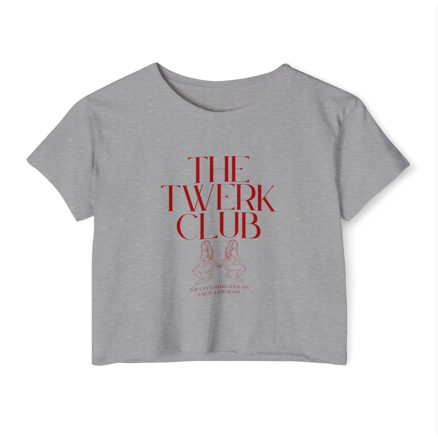 The Twerk Club Women's Festival Crop Top | Fun Graphic Tee for Parties and Celebrations