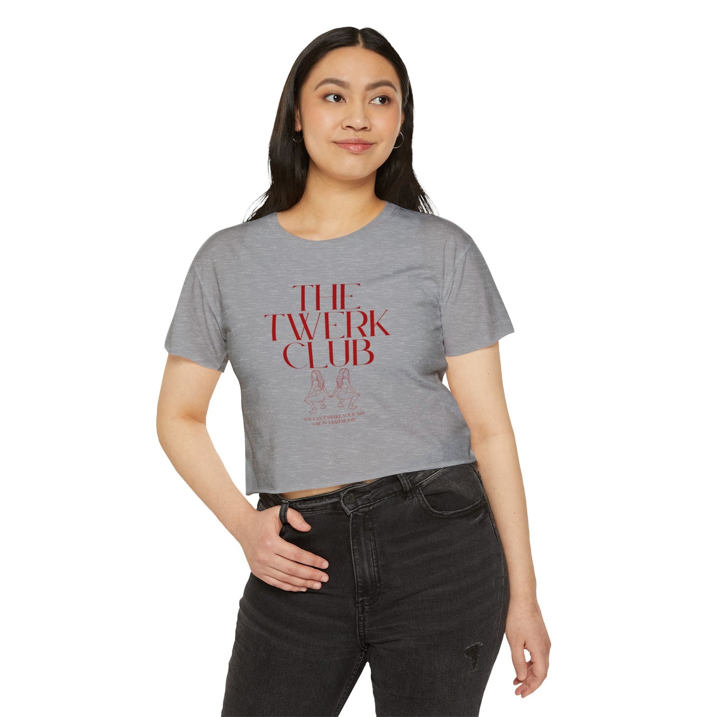 The Twerk Club Women's Festival Crop Top | Fun Graphic Tee for Parties and Celebrations