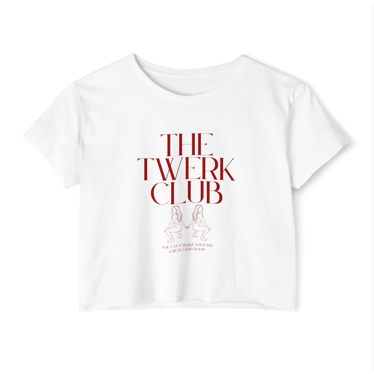 The Twerk Club Women's Festival Crop Top | Fun Graphic Tee for Parties and Celebrations