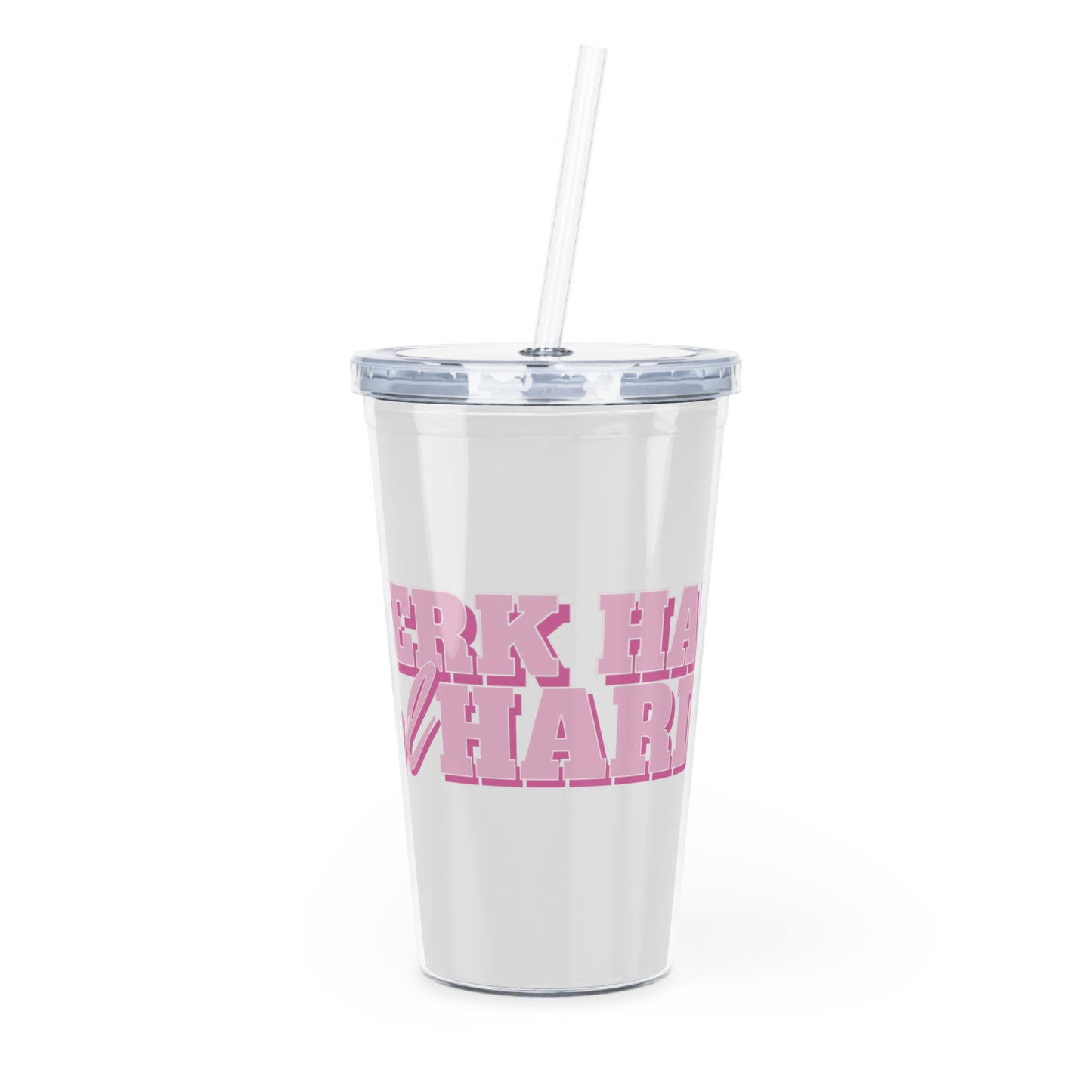 Plastic Tumbler with Straw