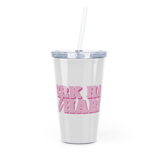 Plastic Tumbler with Straw